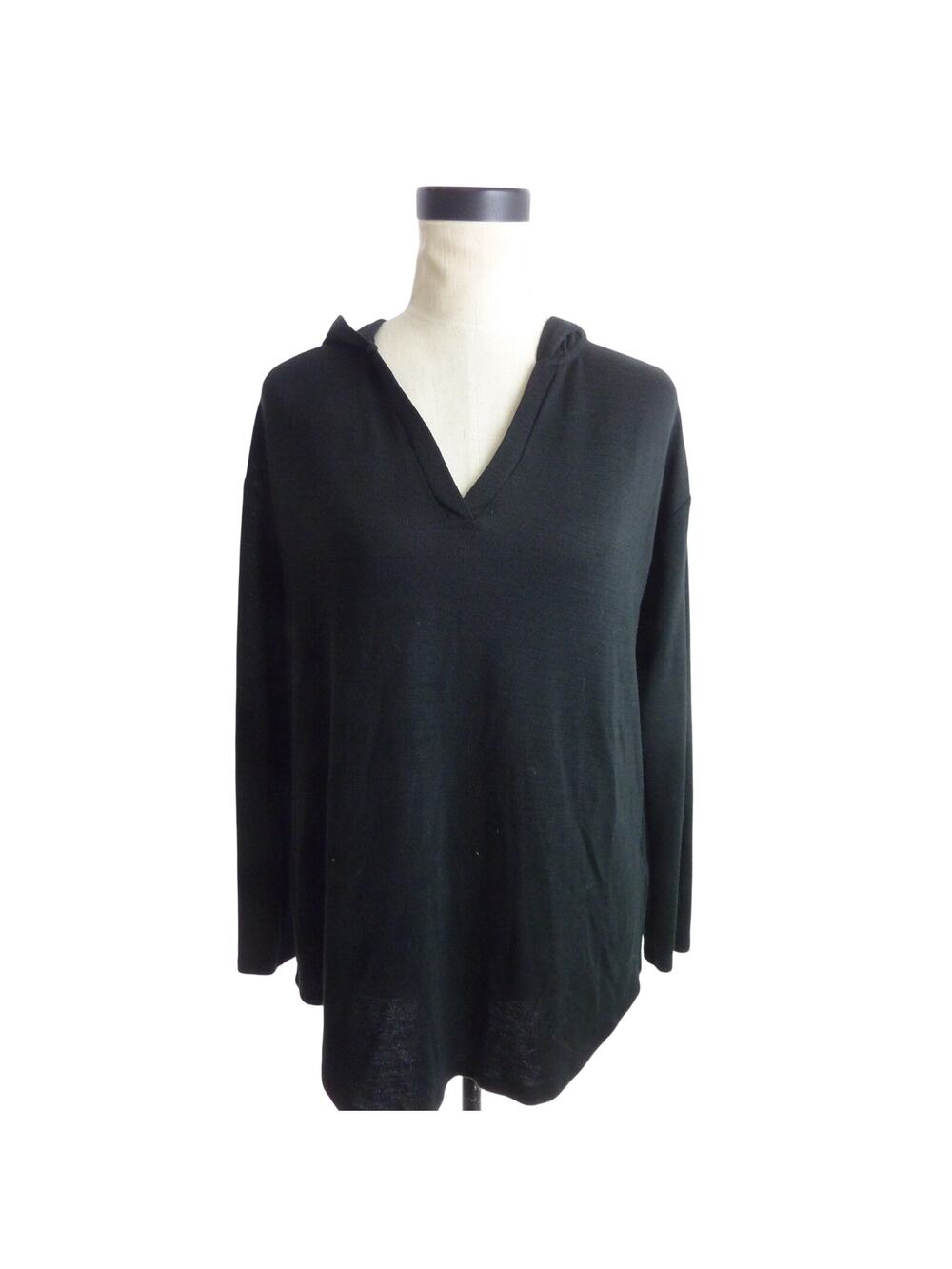 Banana Republic Black Long Sleeve Hoodie Shirt Top M